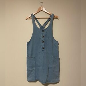 Cotton Denim Jumper Dress